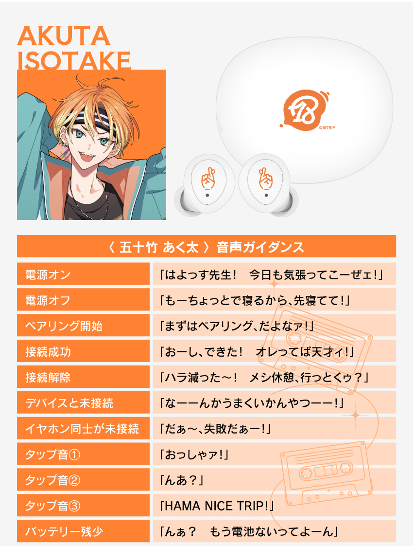 五十竹 あく太 音声ガイダンス