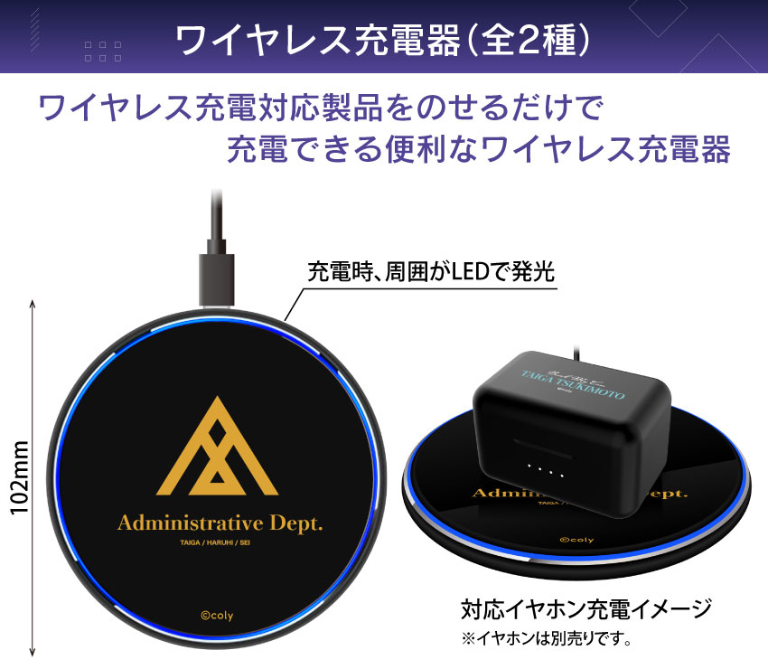 ワイヤレス充電対応製品をのせるだけで充電ができる便利なワイヤレス充電器
