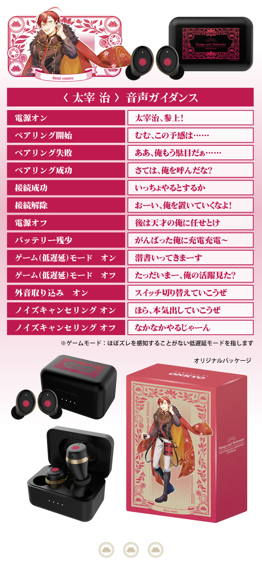 太宰治 音声ガイダンス オリジナルパッケージ