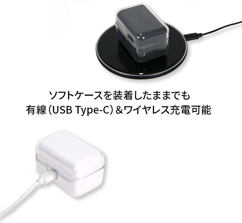 ケースを付けたままケーブル接続が可能