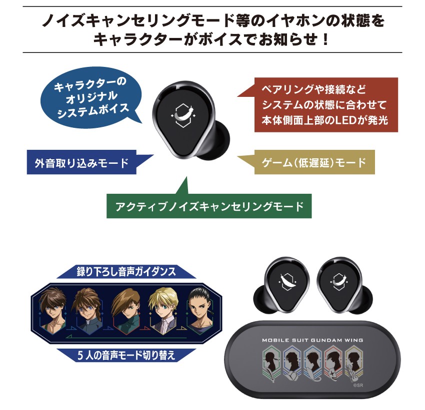 ONKYO DIRECT｜ワイヤレスイヤホン CP-TWS01F「新機動戦記ガンダムW