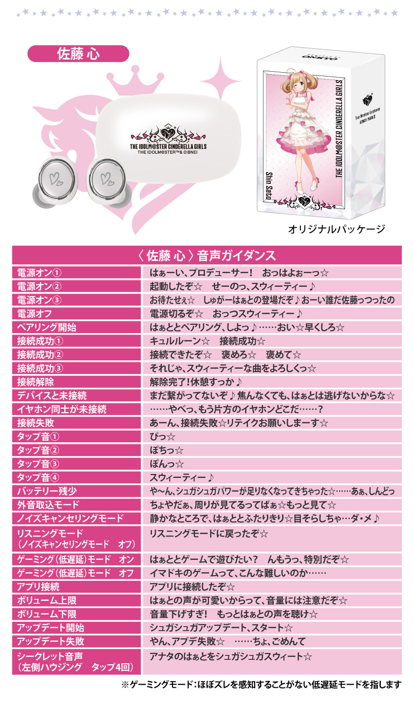 佐藤心
 音声ガイダンス