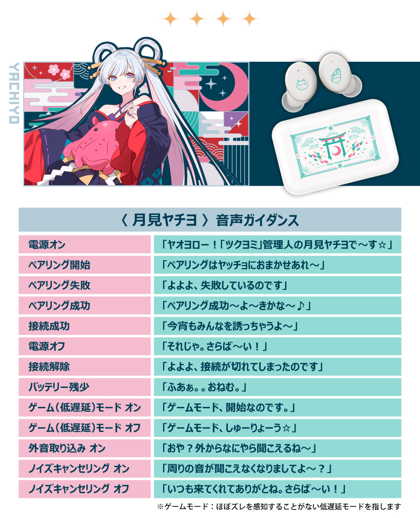 月見ヤチヨ 音声ガイダンス