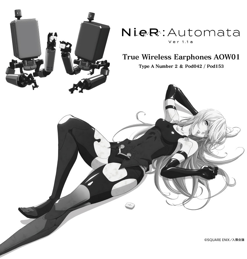 ワイヤレスイヤホン ANIMA AOW01 「NieR:Automata Ver1.1a」コラボモデル