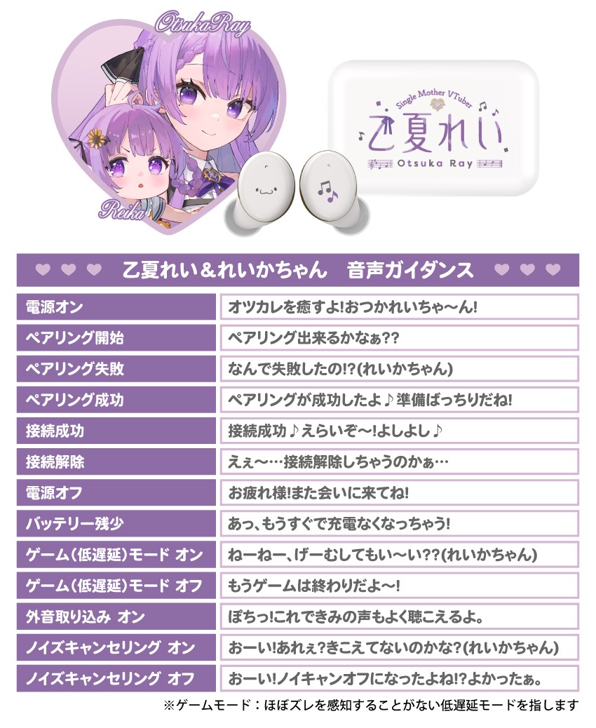 乙夏れい＆れいかちゃん　音声ガイダンス