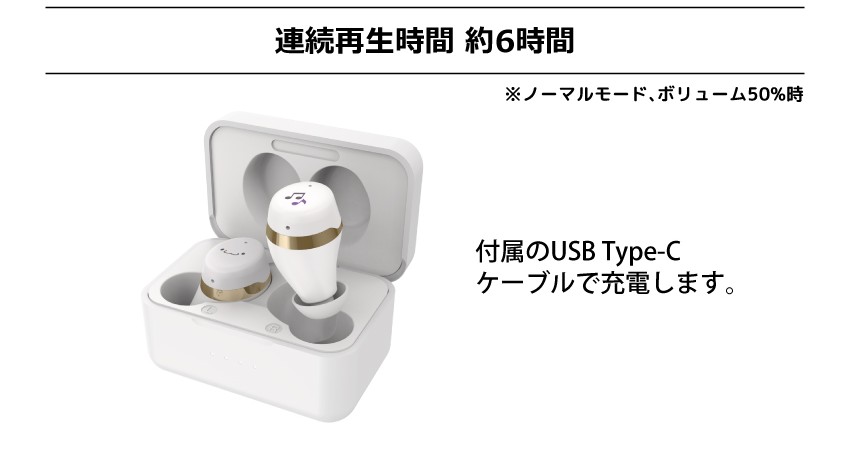 連続再生時間約6時間