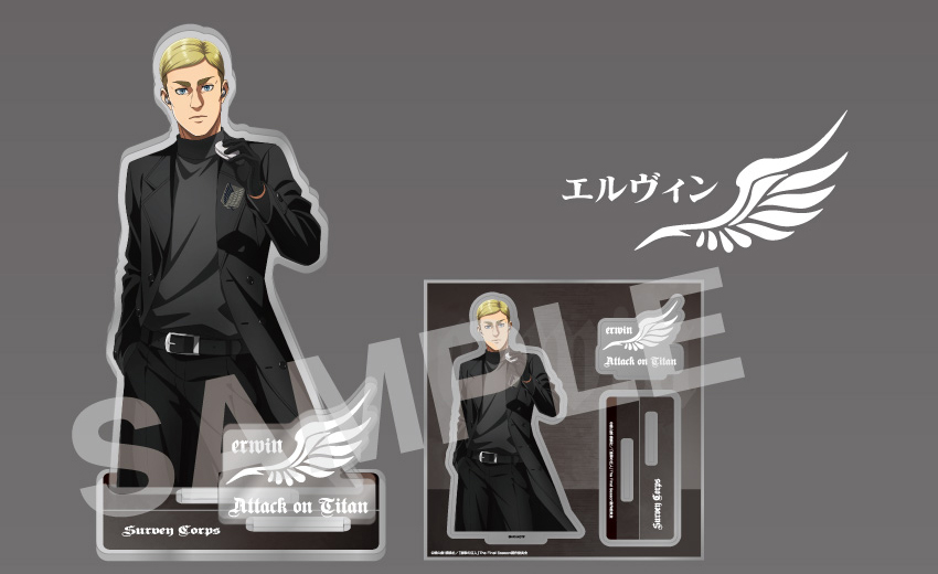 「進撃の巨人」エルヴィンモデル 描き下ろしイラストデザイン アクリルスタンド