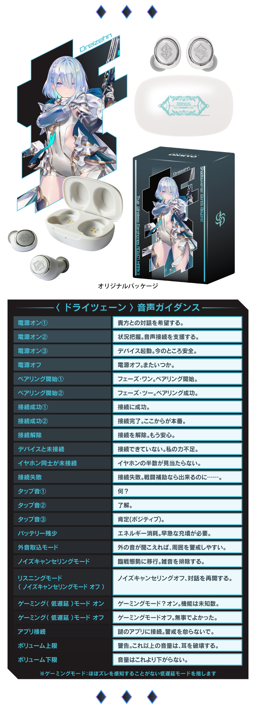 【購入✖︎】他サイトにて完売しました オーロラ雫&フラワーforイヤホンジャック ONKYO DIRECT｜ワイヤレスイヤホン AOW01 MARKⅡ「Shadowverse Worlds