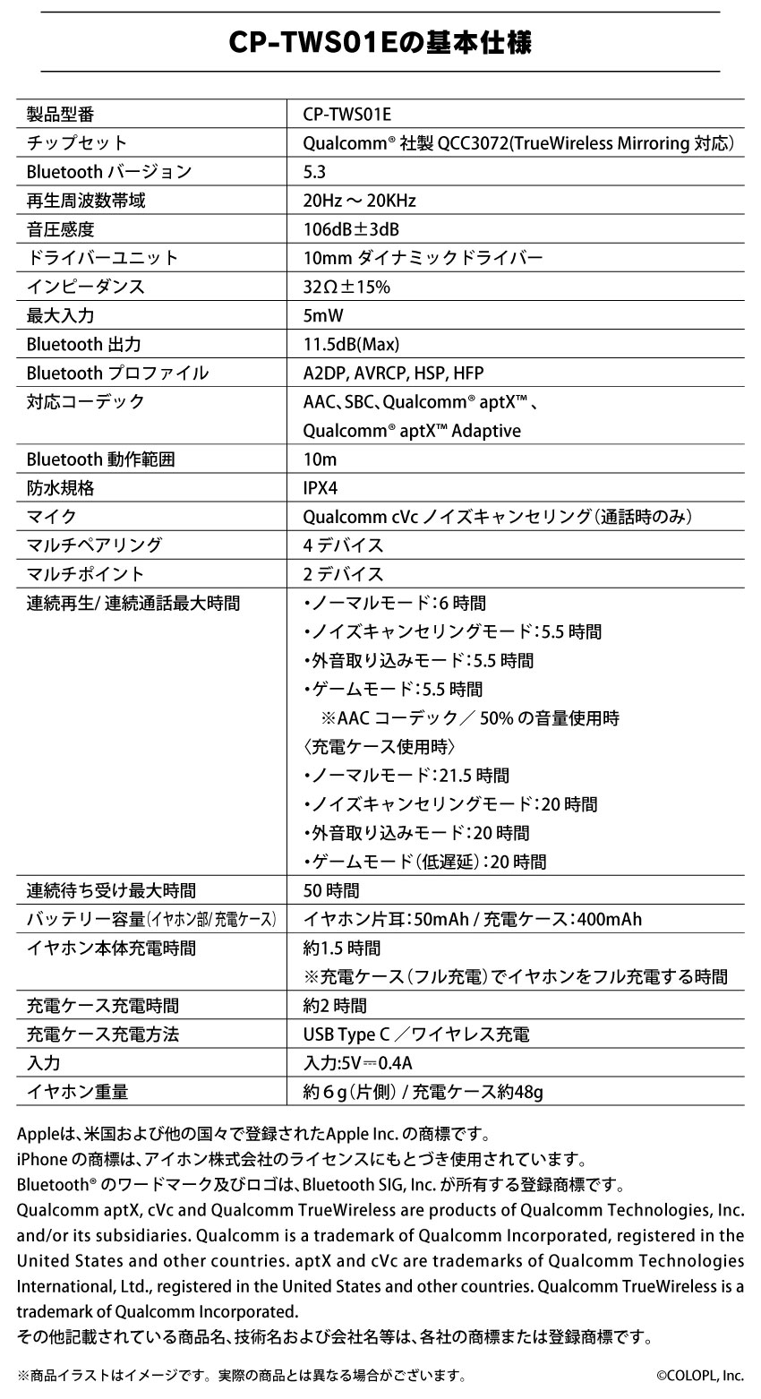 スペック