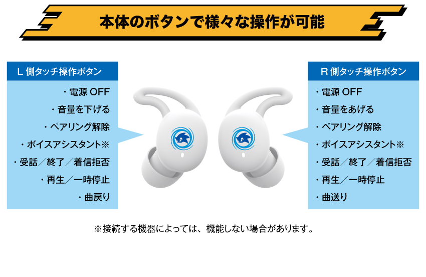 ONKYO DIRECT｜ワイヤレスイヤホン CP-TWS01D「ソニック・ザ