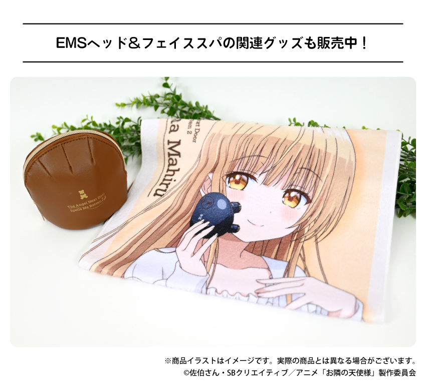 EMSヘッド&フェイススパ関連グッズも販売中