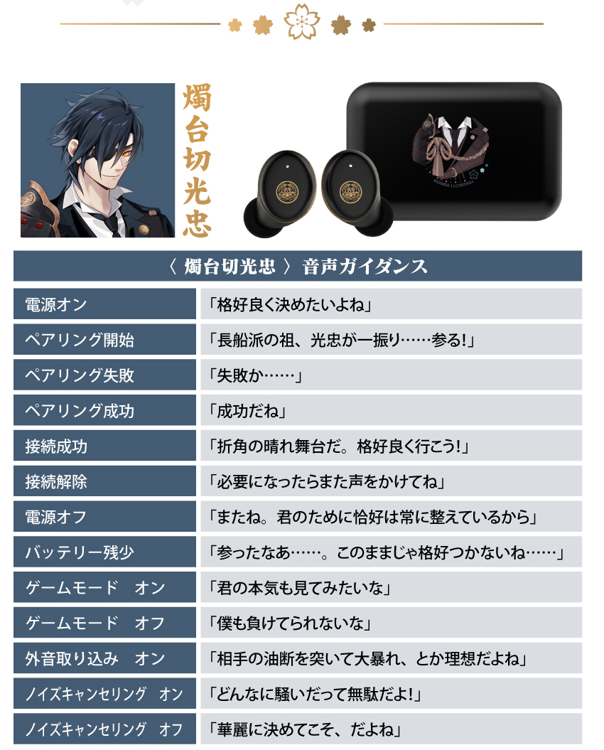 燭台切光忠 音声ガイダンス