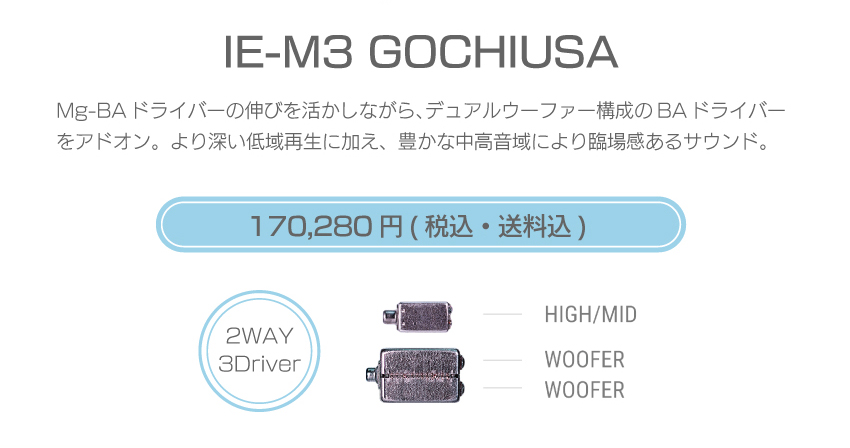 シリーズM IE-M3U USA　170,280円税込・送料込
