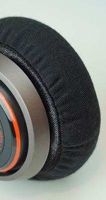 mimimamo スーパーストレッチヘッドホンカバー Lサイズ 黒