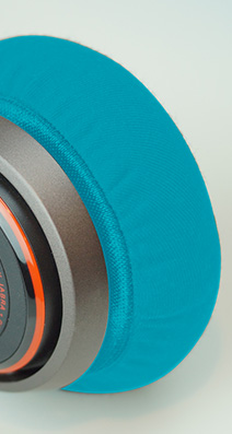 mimimamo スーパーストレッチヘッドホンカバー Lサイズ ブルー