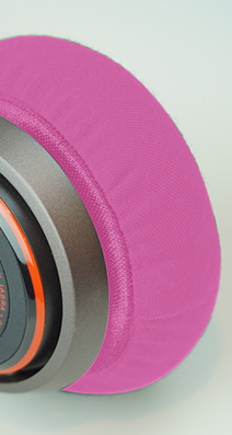 mimimamo スーパーストレッチヘッドホンカバー Lサイズ ピンク