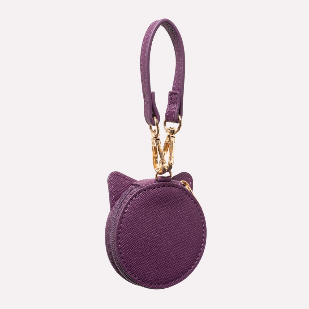 OZaKKa（オザッカ）ねこみみ 缶バッジケース カシスパープル