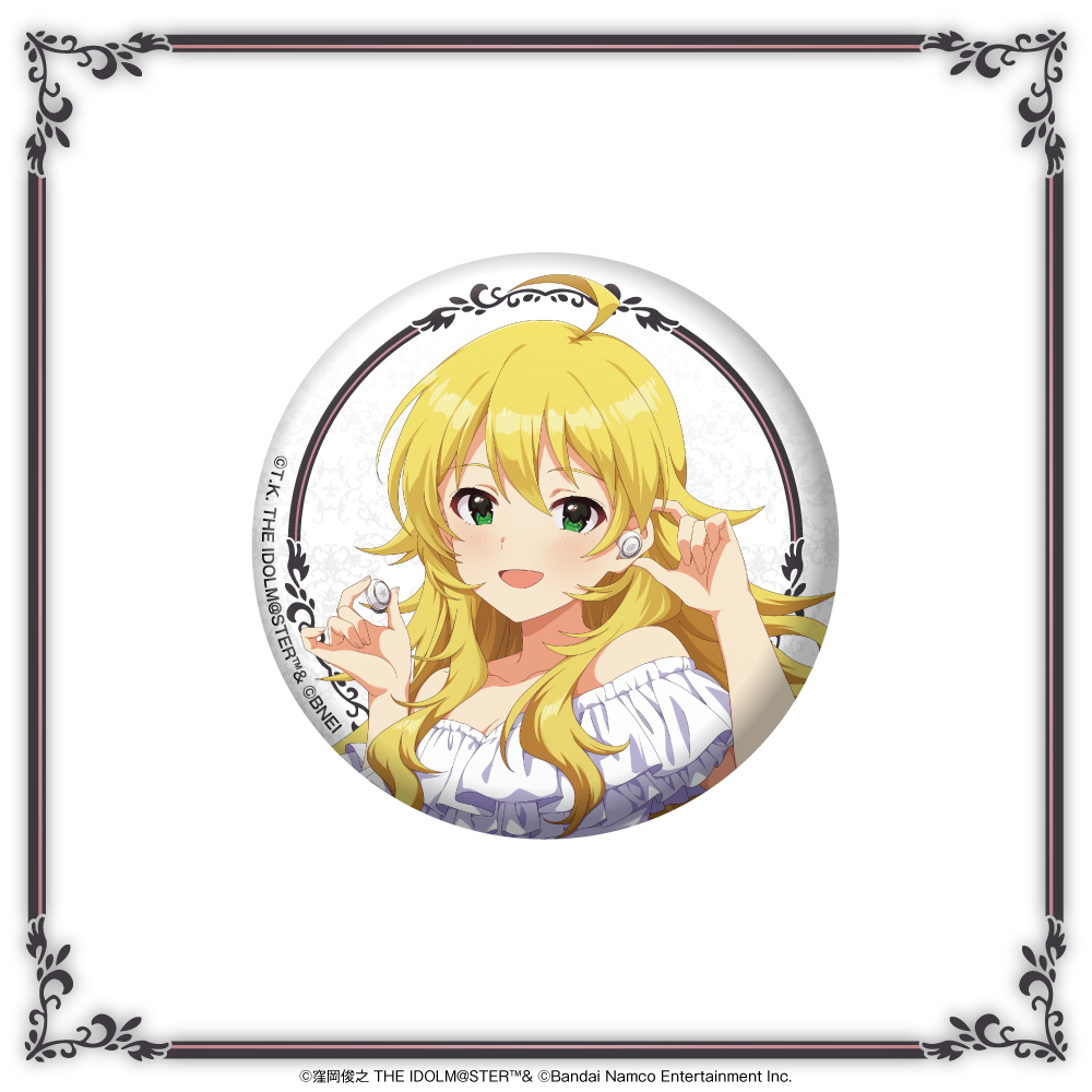 「アイドルマスター」描き下ろしイラスト 缶バッジ（星井美希）