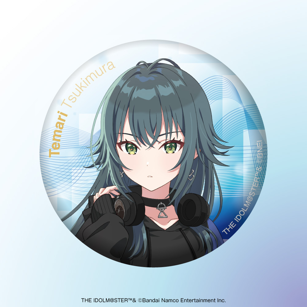 「学園アイドルマスター（月村 手毬）」描き下ろしイラスト 缶バッジ