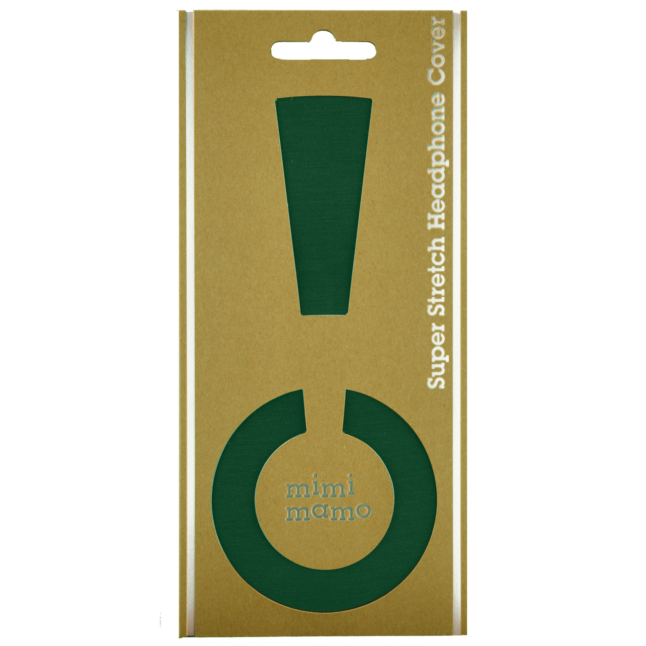 mimimamo スーパーストレッチヘッドホンカバー Lサイズ グリーン