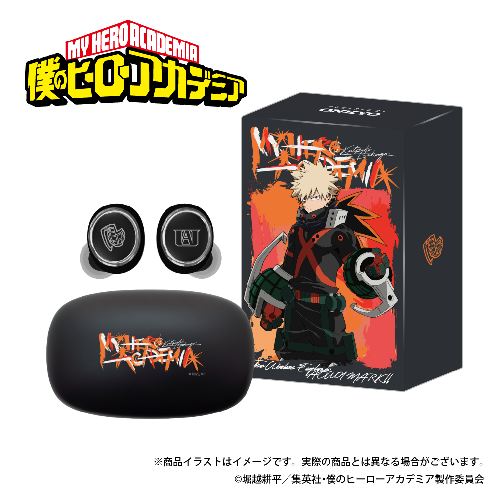 Wireless earphones AOW01 MARK II “My Hero Academia” collaboration Bakugou Katsuki model