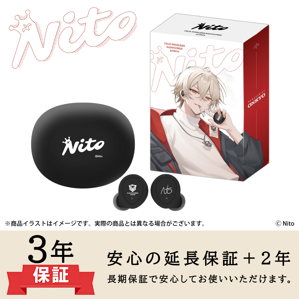 【延長保証セット】ワイヤレスイヤホン ANIMA AOW04「弐十」コラボモデル