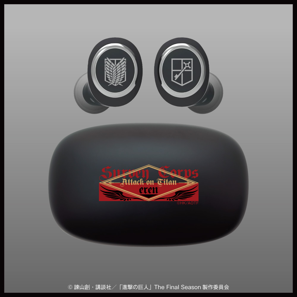 ワイヤレスイヤホン AOW01 MARKⅡ「進撃の巨人」コラボ  エレンモデル