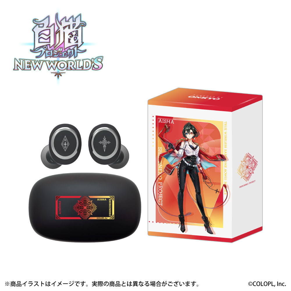 ワイヤレスイヤホン AOW01 MARKⅡ「白猫プロジェクト(第二弾)」コラボ アイシャモデル