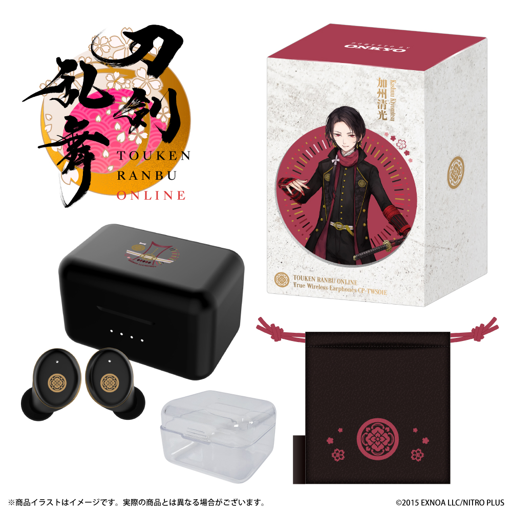 ワイヤレスイヤホン CP-TWS01E「刀剣乱舞ONLINE第3弾」コラボ 加州清光モデル
