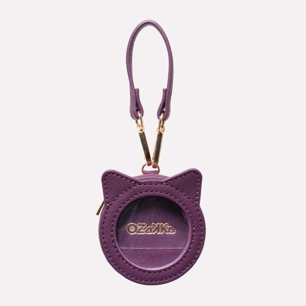 OZaKKa（オザッカ）ねこみみ 缶バッジケース カシスパープル