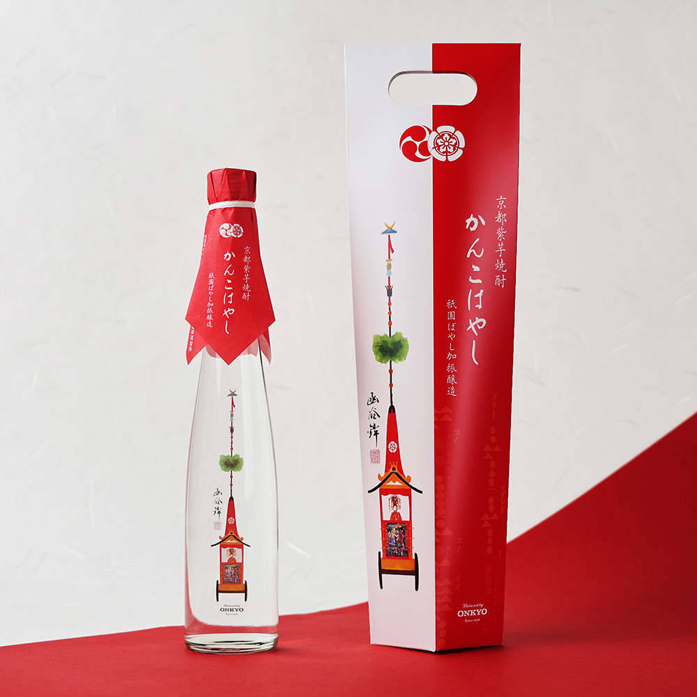 京都限定『紫芋焼酎　かんこはやし　祇園ばやし加振醸造』375ml 本格芋焼酎