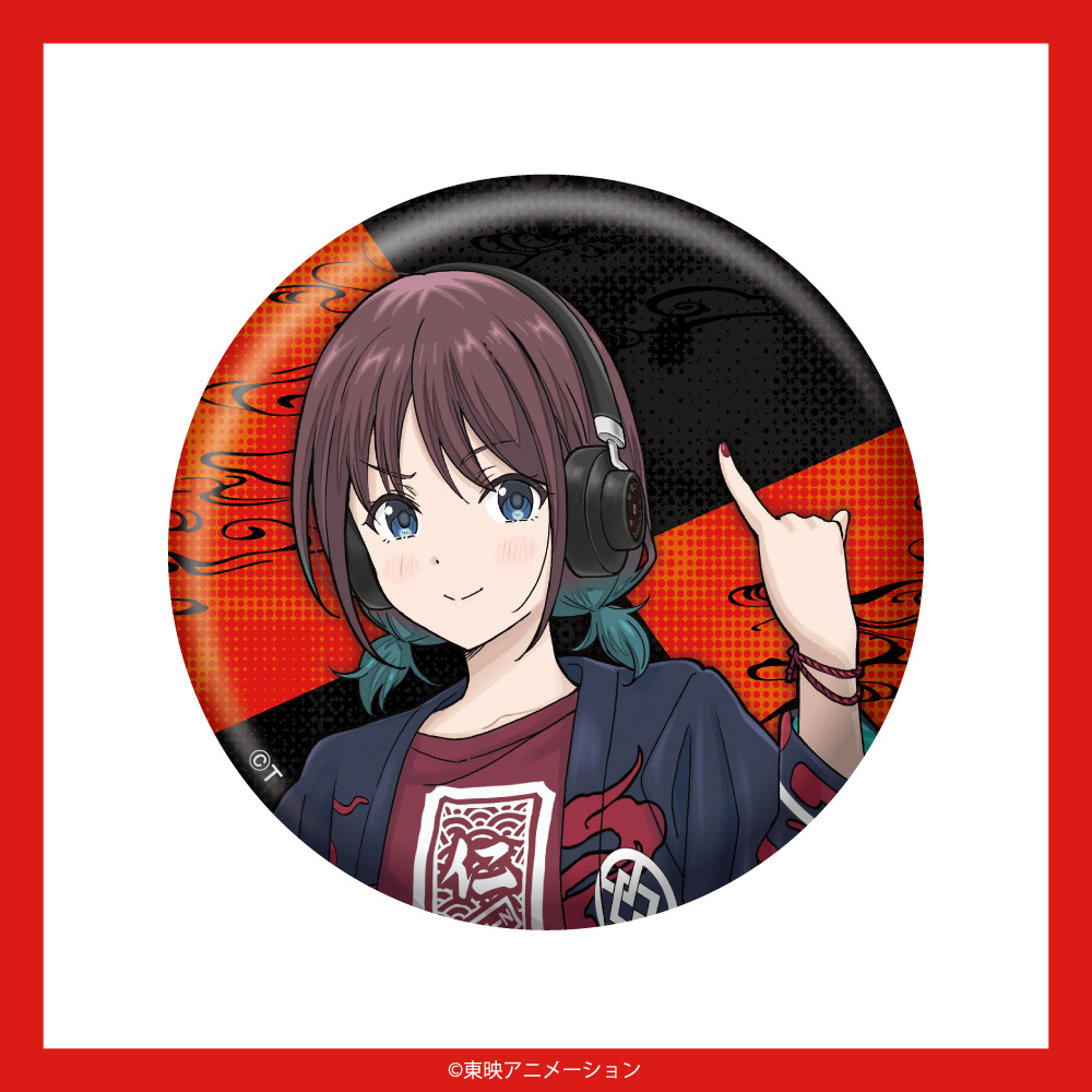 「ガールズバンドクライ」 描き下ろしイラスト 缶バッジ 井芹仁菜 モデル