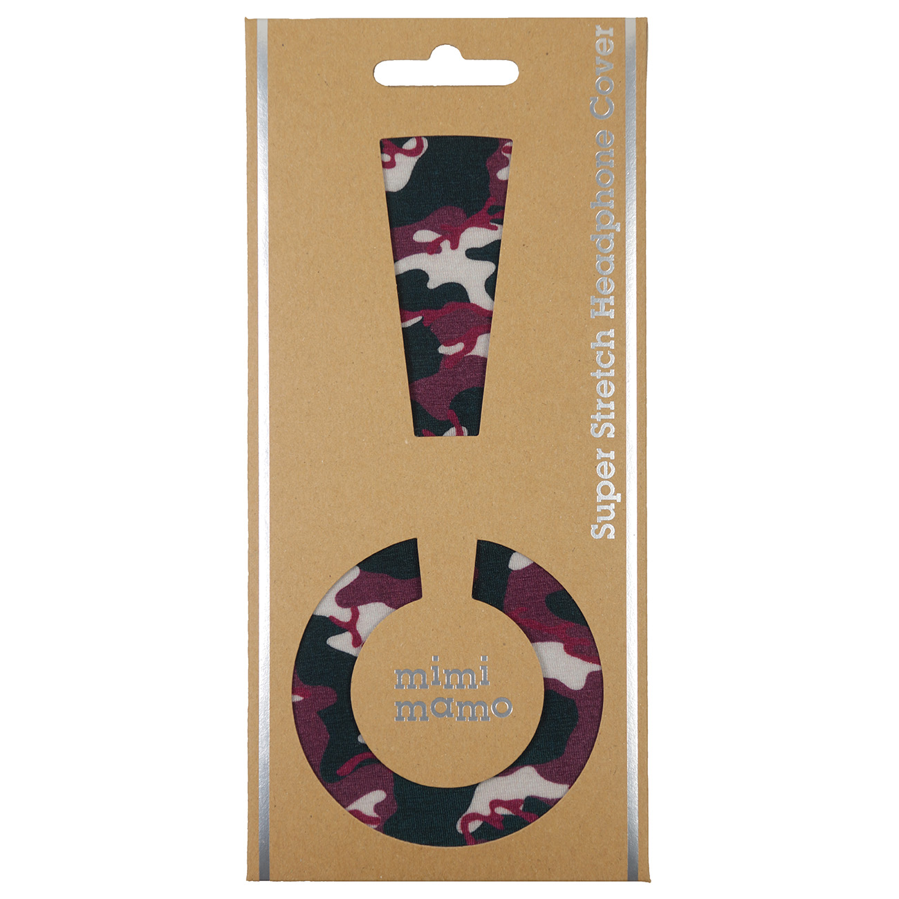 mimimamo スーパーストレッチヘッドホンカバー Lサイズ ボルドー
