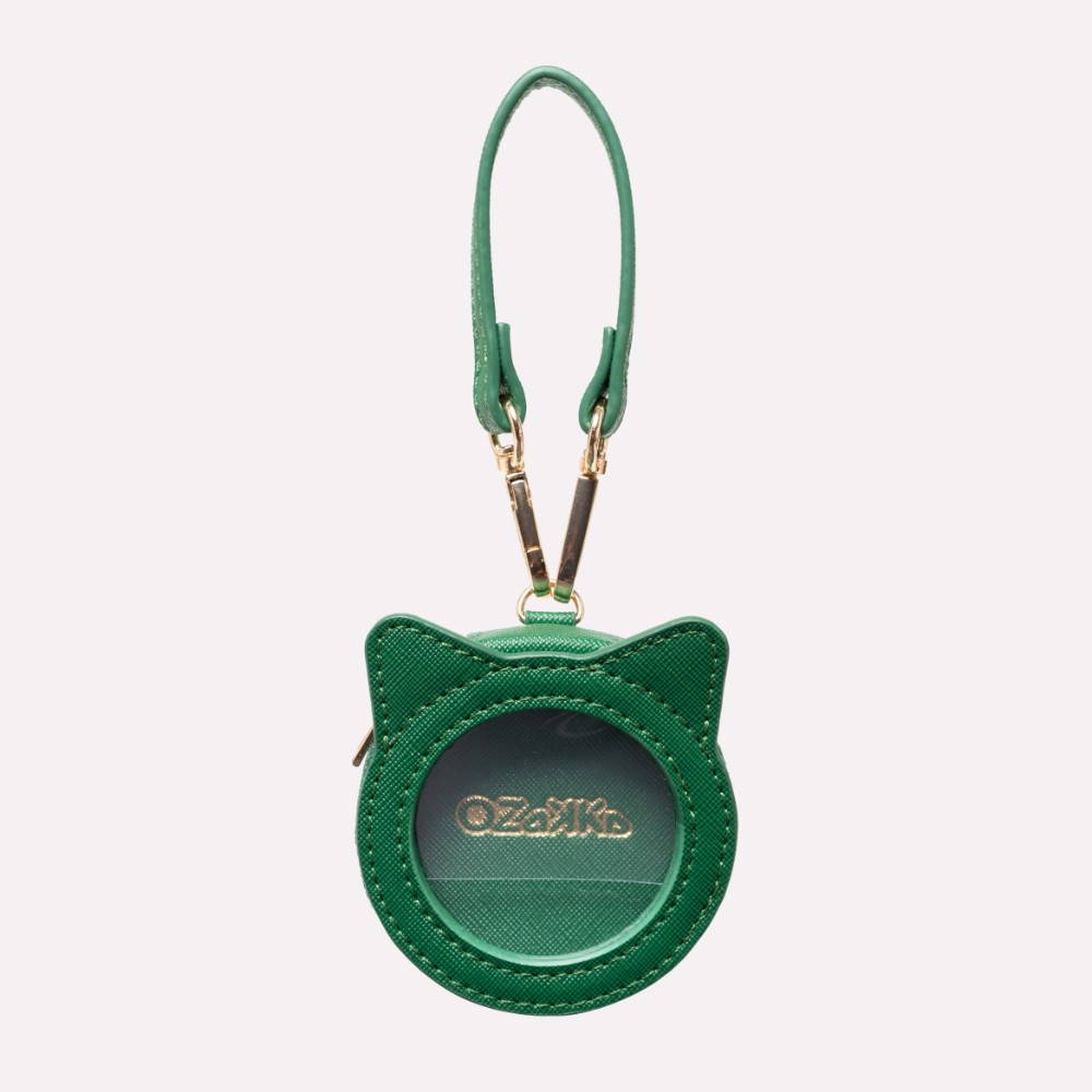 OZaKKa（オザッカ）ねこみみ 缶バッジケース バジルグリーン