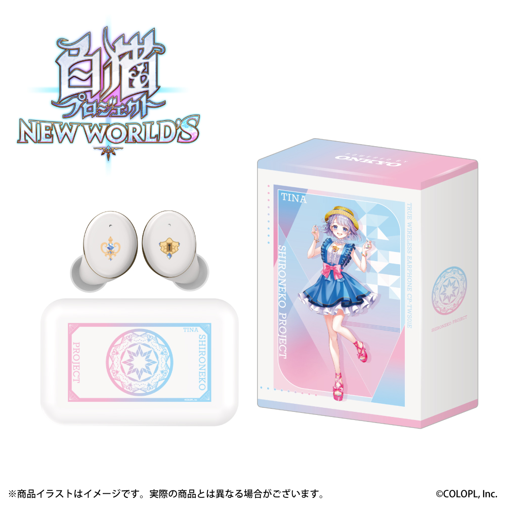 ワイヤレスイヤホン CP-TWS01E「白猫プロジェクト」コラボ   ティナ モデル ※出荷：2025年12月中旬～下旬予定/受注生産：キャンセル・返品不可/クレジットカード請求：先払い・毎月25日